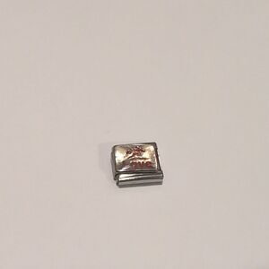 Red‎ Love Italian Link Stainless Steel Nomination Style Charm